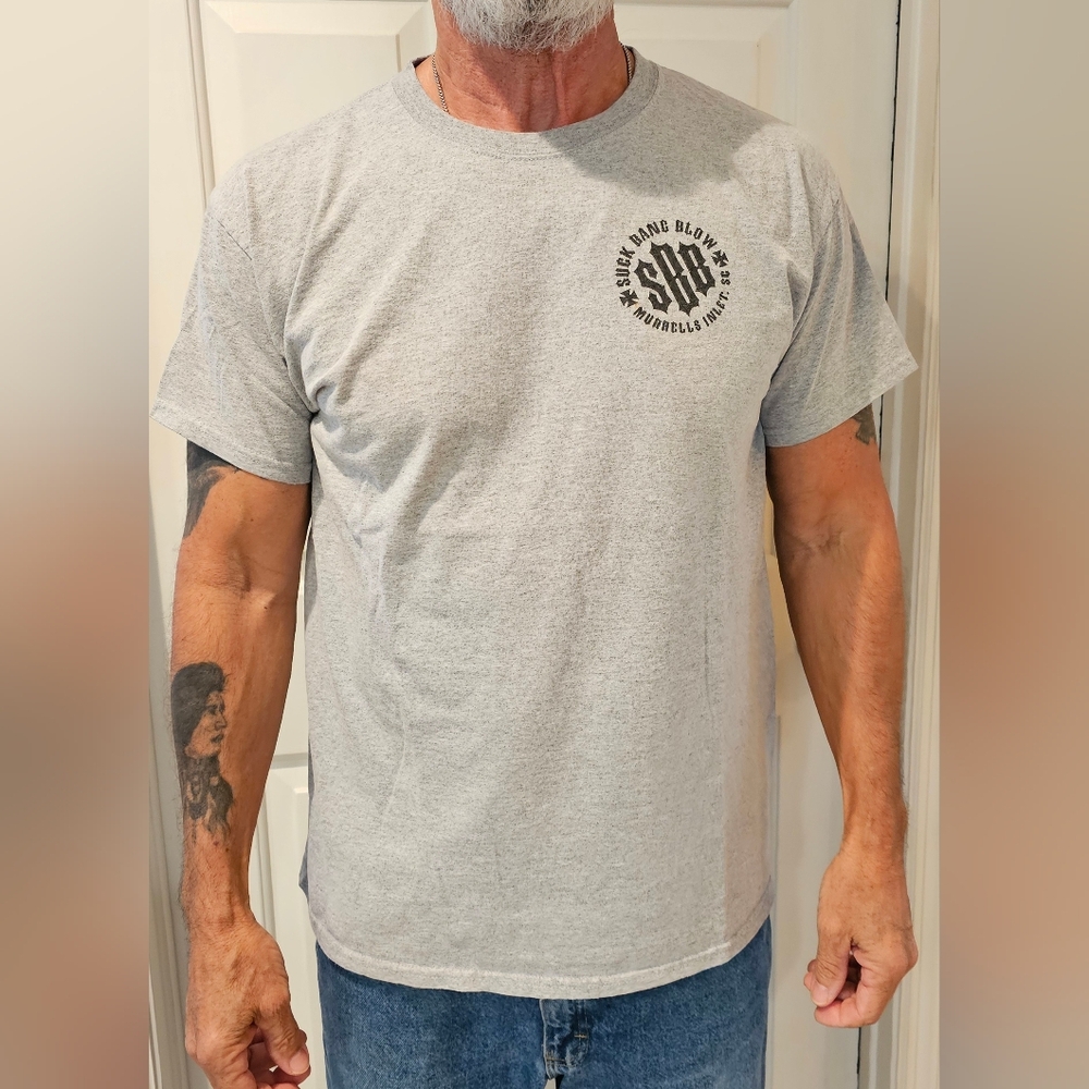 MOTORCYCLE T-SHIRT in Large. Gray, from Murrells Inlet, SC. - Picture 2 of 6